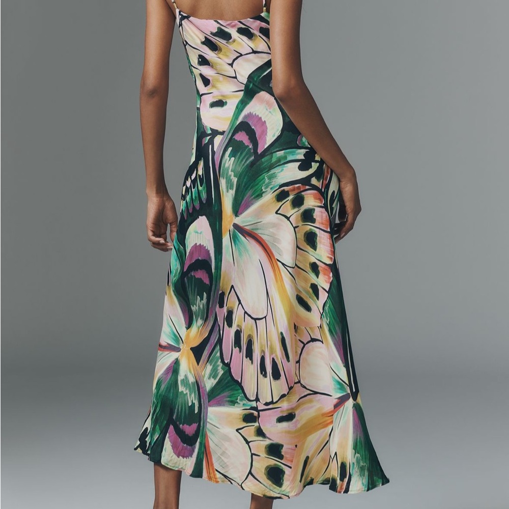 New FARM Rio Camouflaged Wings Slip Dress - Picture 3 of 6